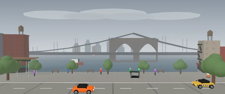 New York postcard from the game