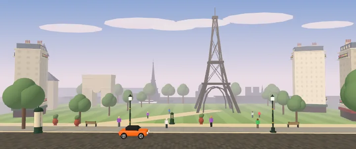 Paris postcard from the game