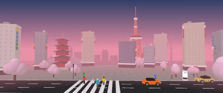 Tokyo postcard from the game